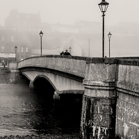 Buy canvas prints of  Victoria Pl Bridge, Wick Scotland by Stephen Silk