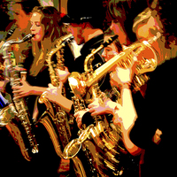 Buy canvas prints of Brass Band by Stephen Silk