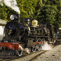 Buy canvas prints of  The Kingston Flyer 778, New Zealand by Stephen Silk