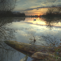 Buy canvas prints of Earlswood Lakes - Warwickshire. by Jonathan Smith