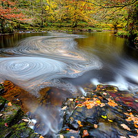 Buy canvas prints of Brecon Beacons Waterfall in Autumn by Jonathan Smith