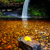 Buy canvas prints of Lady's Falls - Waterfall, Wales by Jonathan Smith