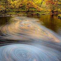 Buy canvas prints of Autumn Waterfall, Brecon Beacons, Wales by Jonathan Smith