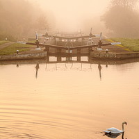 Buy canvas prints of Hatton Locks, Grand Union Canal by Jonathan Smith