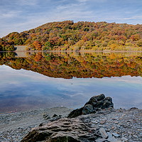 Buy canvas prints of Elan Valley Autumn Reflections, Wales by Jonathan Smith