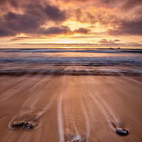 Buy canvas prints of Cornwall Sunset (Constantine Bay) by Jonathan Smith