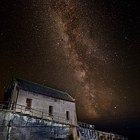 Buy canvas prints of Lizard Point Cornwall Milky Way by Jonathan Smith
