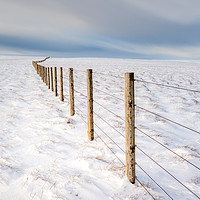 Buy canvas prints of North Pennines Snowy Field by Jonathan Smith