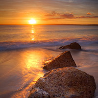 Buy canvas prints of Sunrise at St Ives Cornwall by Jonathan Smith