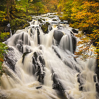 Buy canvas prints of Swallow Falls Betws-y-Coed Wales by Jonathan Smith