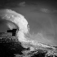 Buy canvas prints of Porthcawl storm Wales by Jonathan Smith
