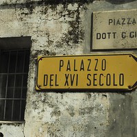 Buy canvas prints of  Old Italian street signs by Kerry Goddard