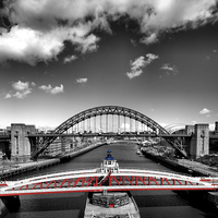 Buy canvas prints of  Swing Bridge, Newcastle upon Tyne by Alexander Perry
