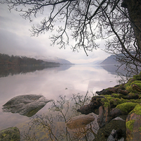 Buy canvas prints of  Rainy Day, Ullswater by Alexander Perry