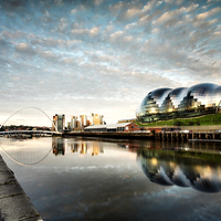 Buy canvas prints of  Mid Summer Quayside, Newcastle by Alexander Perry