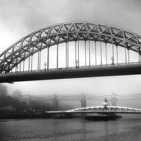 Buy canvas prints of  Tyne Bridge Mist by Alexander Perry