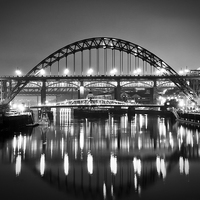 Buy canvas prints of  Tyne Bridge Reflection by Alexander Perry