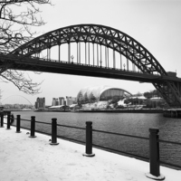 Buy canvas prints of  Snowy Quayside by Alexander Perry