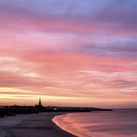 Buy canvas prints of  Longsands Sunset by Alexander Perry