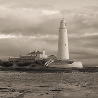 Buy canvas prints of  St Marys in Sepia by Alexander Perry
