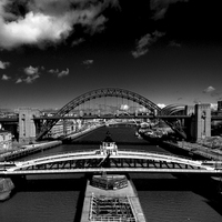 Buy canvas prints of  Tyne Bridges by Alexander Perry