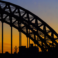 Buy canvas prints of  Tyne Bridge Sunset by Alexander Perry