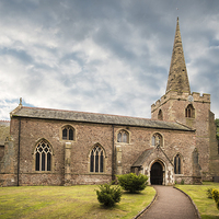 Buy canvas prints of   Broughton Astley church St Mary's by Philip Wilson