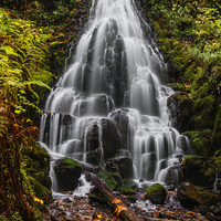 Buy canvas prints of  Beautiful fairy falls autumn in Columbia River Go by Vishwanath Bhat