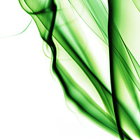 Buy canvas prints of Green smoke abstract on white by Vishwanath Bhat