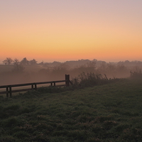 Buy canvas prints of  Wiltshire sunset by michael freeth