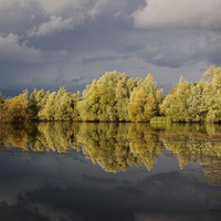 Buy canvas prints of  Lake reflection by michael freeth