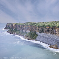 Buy canvas prints of Yorkshire Cliffs by Des O'Connor