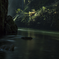 Buy canvas prints of  Mystic canyon by Hans Franchesco