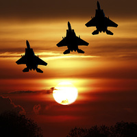 Buy canvas prints of  Sunset Arrival by Mark Rourke