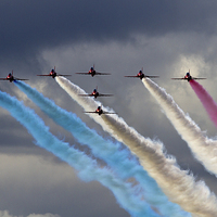 Buy canvas prints of  Ladies and Gentlemen, The Red Arrows by Mark Rourke