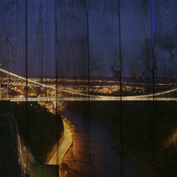 Buy canvas prints of The Wooden Bridge by Zena Clothier