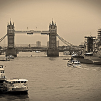 Buy canvas prints of London Bridge by Zena Clothier