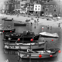 Buy canvas prints of  The Buoys of St Ives by Zena Clothier