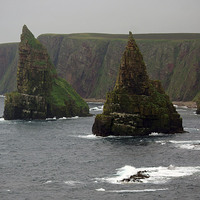 Buy canvas prints of Duncansby Sea Stacks by Zena Clothier