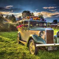 Buy canvas prints of  Flower Car by Richard Gregson