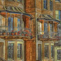 Buy canvas prints of  Clifton Terraced Houses by henry harrison