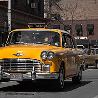 Buy canvas prints of New York Taxi by henry harrison