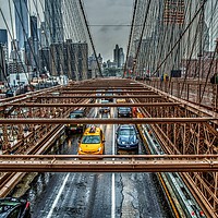 Buy canvas prints of Brooklyn Bridge View by henry harrison