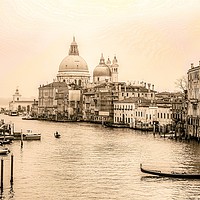 Buy canvas prints of Venezia's Grand Canal by henry harrison