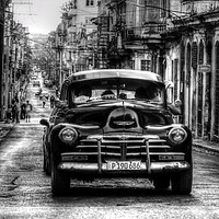 Buy canvas prints of Havana taxi by henry harrison