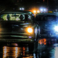 Buy canvas prints of Havana  Night Taxis by henry harrison