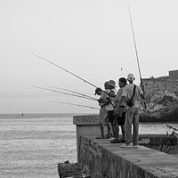 Buy canvas prints of Fishing Cuba by henry harrison