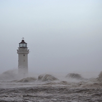 Buy canvas prints of  Stormy Seas by Colin Askew