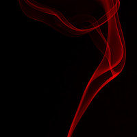 Buy canvas prints of Red smoke on black background by Sonia Packer