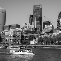 Buy canvas prints of  London City Skyline with The River Thames by Colin Morgan